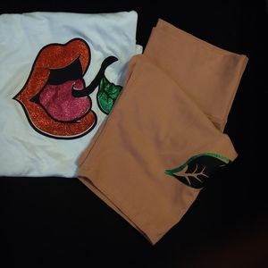 Casual Style shirt and shorts, 2 piece Size S